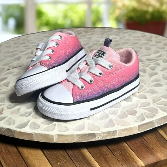 Converse Chuck Taylor All Star Rave Sneaker Toddler Size 5 Pink Purple Ombre New - Picture 2 of 16